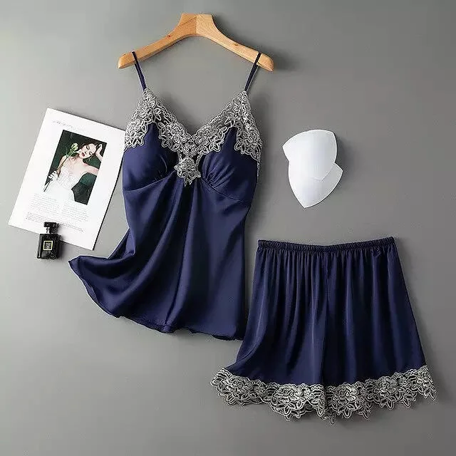 Navy Lace Sets / M