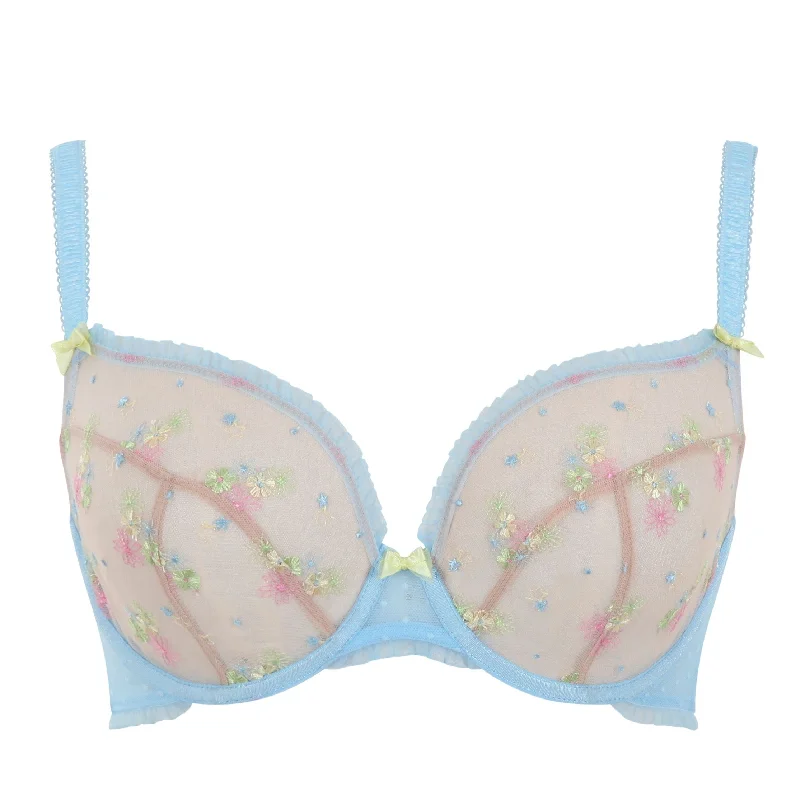 Cleo Astrid Plunge Bra | PALE BLUE