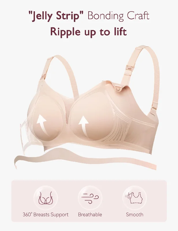 Mesh Support Maternity Bra Pregnancy Padded Wireless Bras - FB051