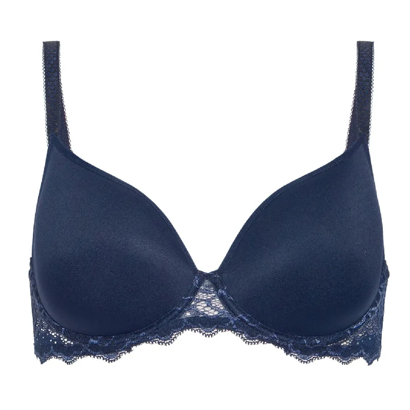 Simone Perele Caresse Spacer Plunge Bra | INK BLUE