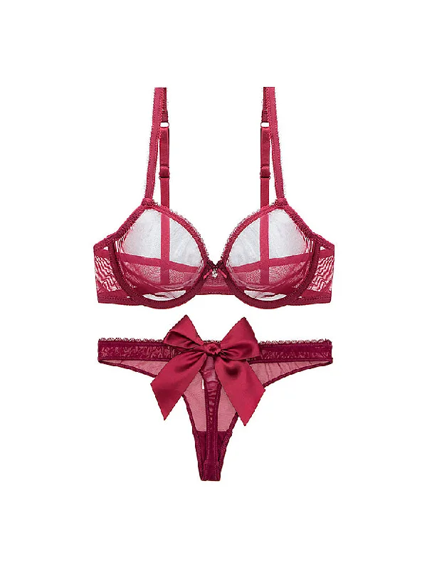 Wine Red(bow-knot)