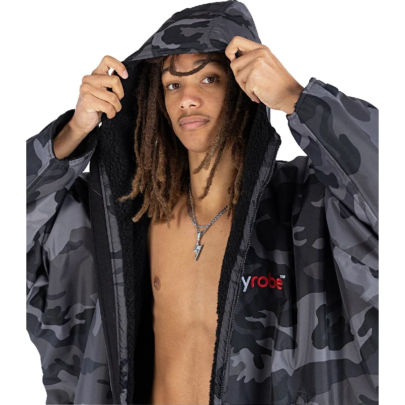 Dryrobe Advance Long Sleeve Changing Robe - Black Camo