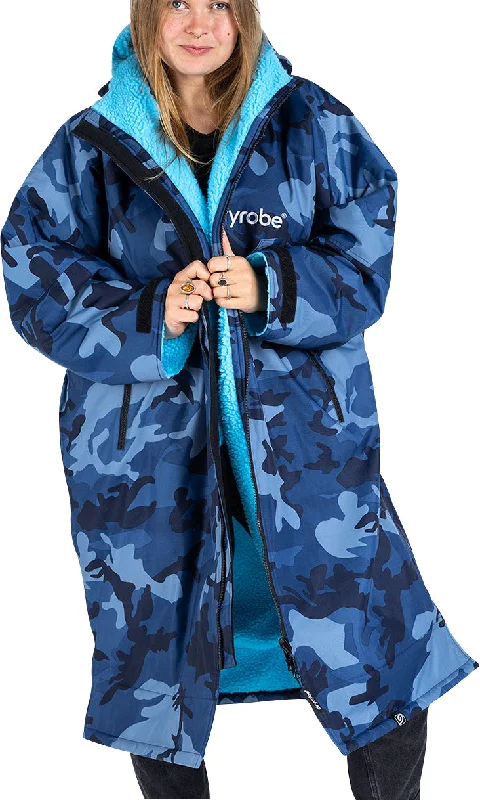 Dryrobe Advance Long Sleeve Changing Robe - Blue Camo