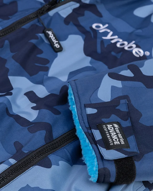 Dryrobe Advance Long Sleeve Changing Robe - Blue Camo