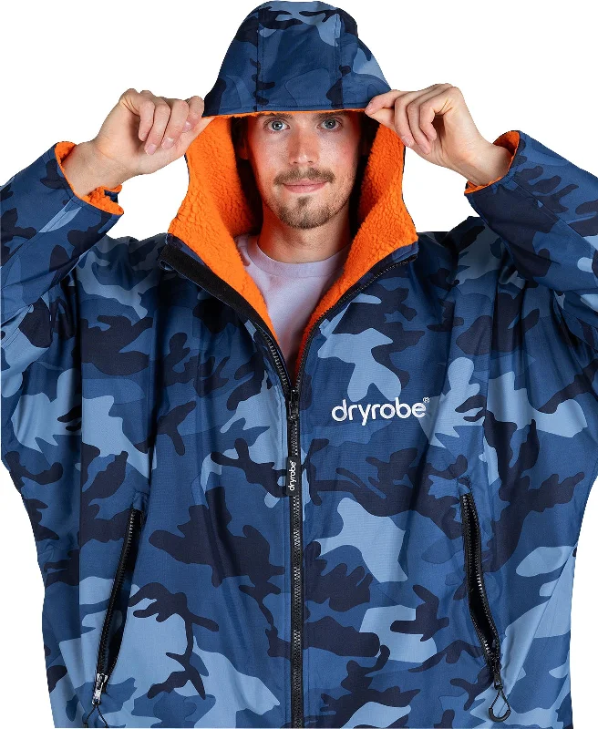 Dryrobe Advance Long Sleeve Changing Robe - Blue Camo