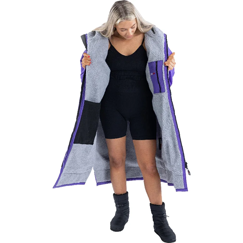 Dryrobe Advance Long Sleeve Changing Robe - Purple