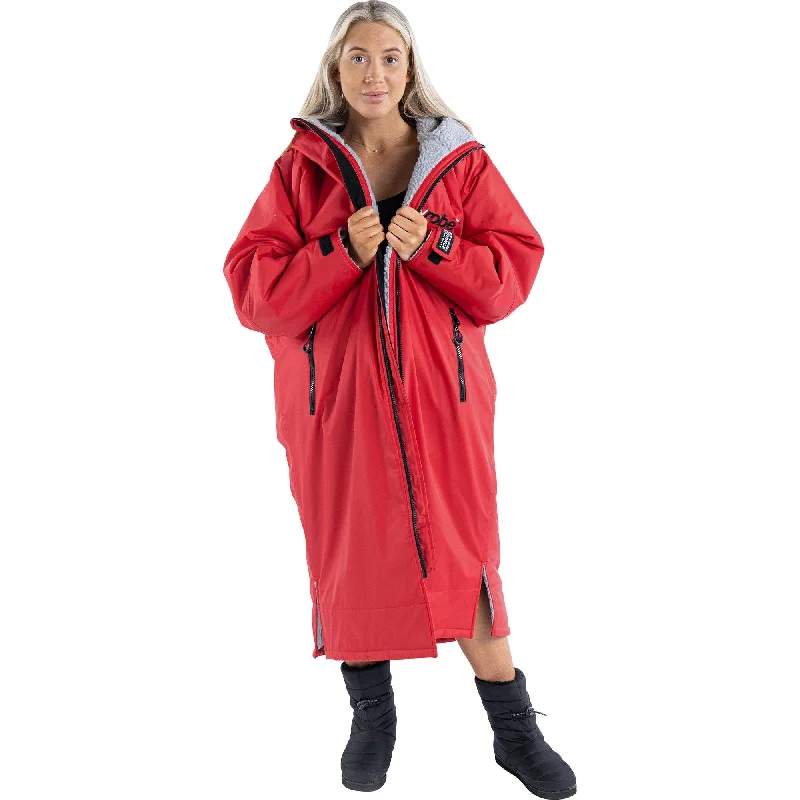 Dryrobe Advance Long Sleeve Changing Robe - Red