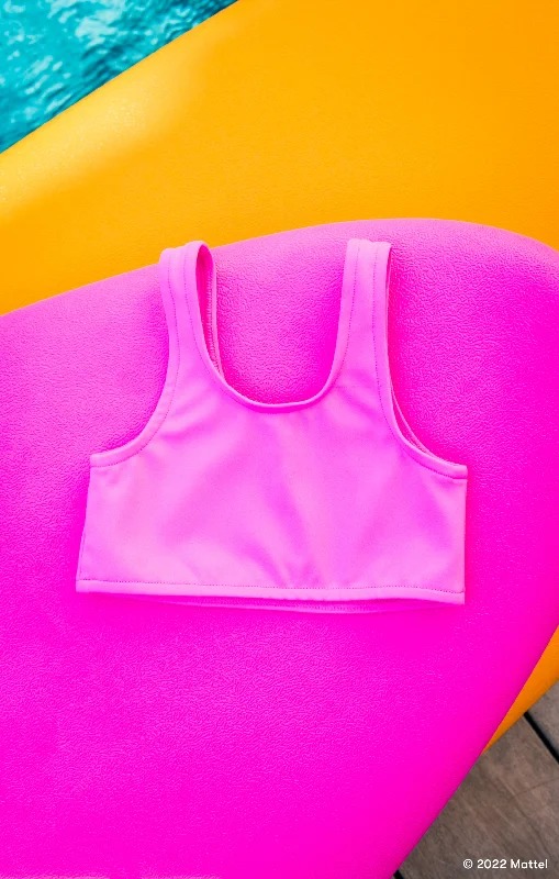 Little Workout Sport Top ~ Malibu Pink