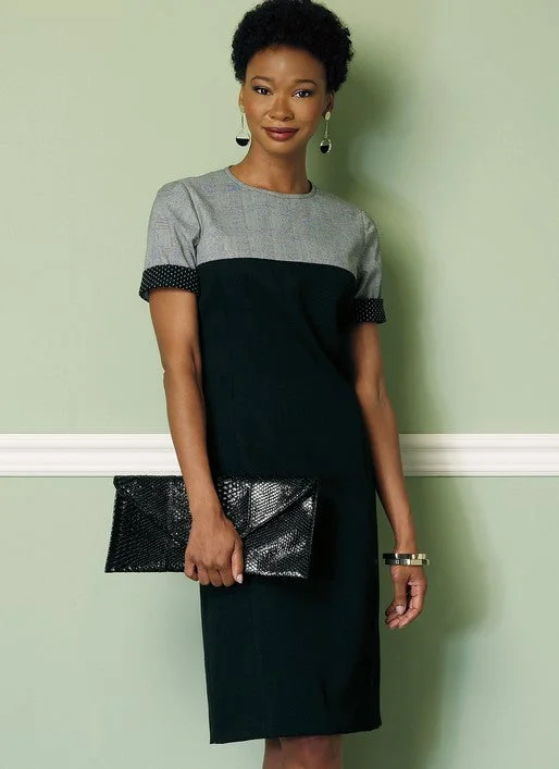Workwear-inspiredButterick 6410 Misses'/Miss Petite Paneled Dresses with Yokes Pattern