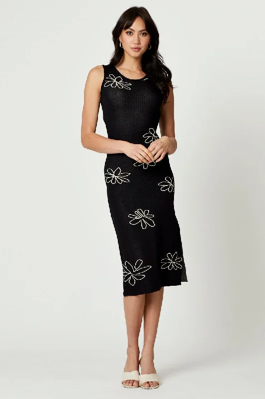 Runway-inspiredCheck Knit Dress
