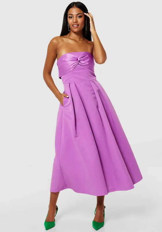 Structured-simplicityCloset London Strapless Aline Dress, Violet