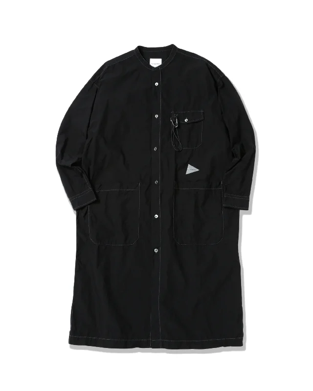ElegantCORDURA Typewriter Long Shirt - Black
