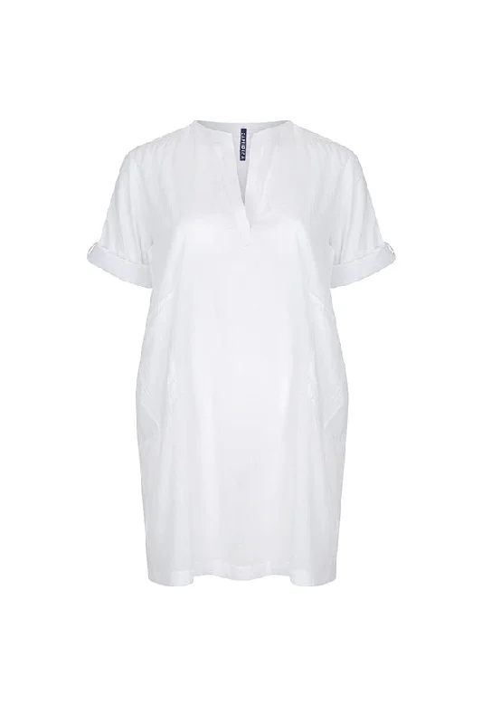 Smooth silhouetteCotton Overshirt White