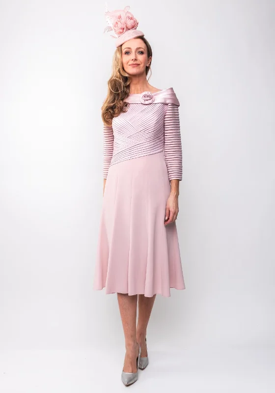 Timelessly-elegantCouture Club Ribbon Bodice Flared Dress, Pink