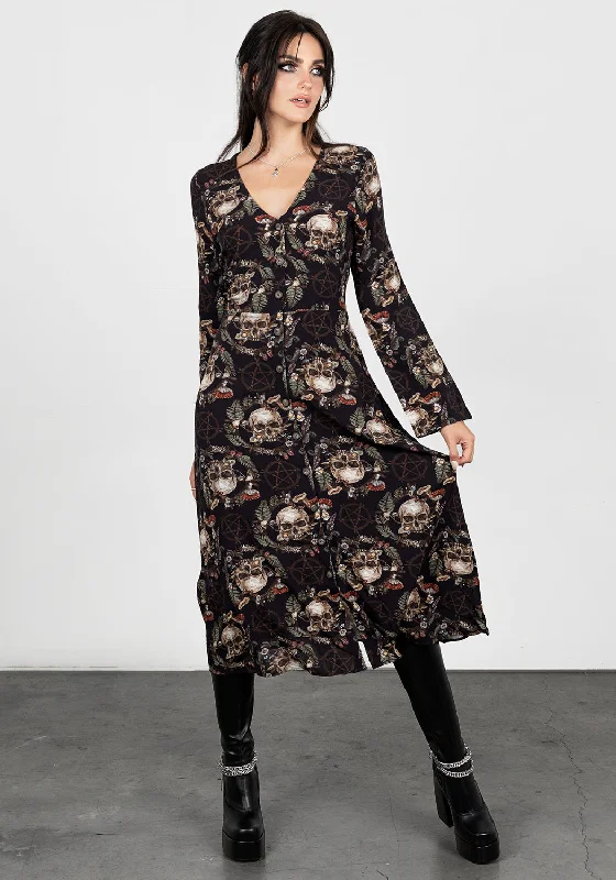 City-sleekGoliath Flared Sleeve Midaxi Dress