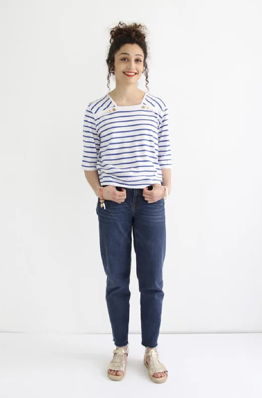 White-on-whiteI AM Patterns Osiris Top and Dress