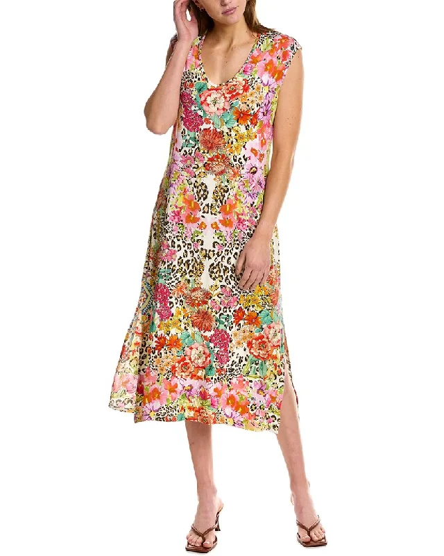 Urban-chicJohnny Was Wild Garden High Slit Knit Dress