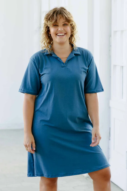 Luxe-casualJULIANA MARTEJEVS Harper Polo Dress