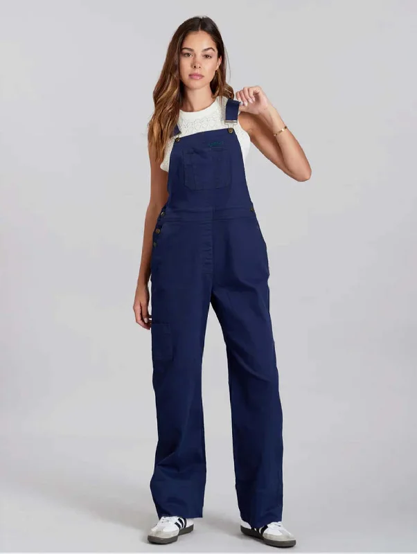 Street-coolLeni Women's Organic Cotton Dungarees | Navy