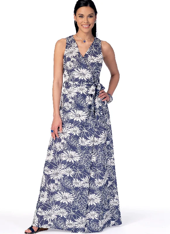 Laid-back-luxeM7406 Dresses and belt McCalls pattern