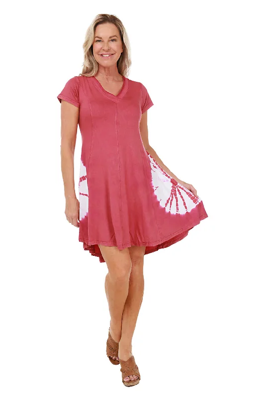 SophisticatedSienna Tie-Dye Princess Seam Skater Dress