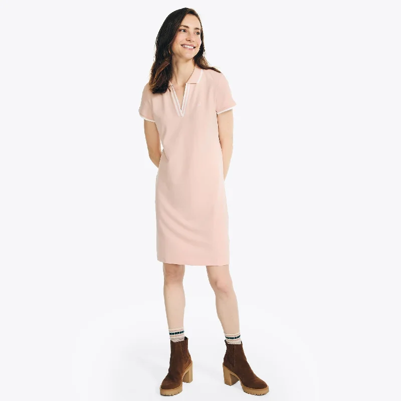 Sleek-dystopianNautica Womens Sustainably Crafted Ocean Polo Dress