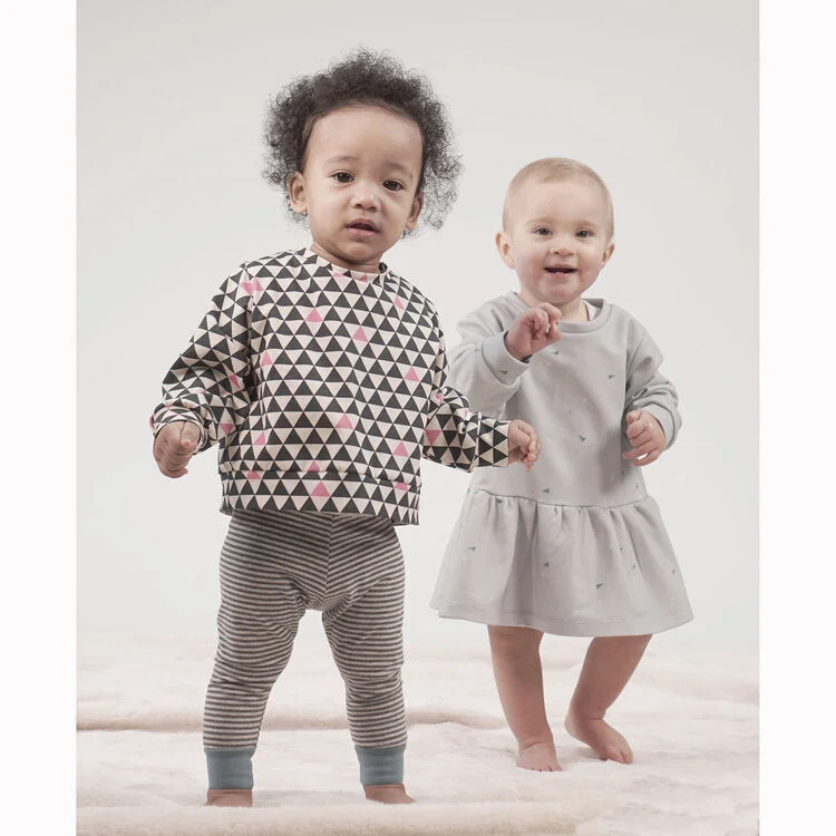 Sleek-functionalityPattern Paper Scissors Sparrow Sweatshirt & Dress