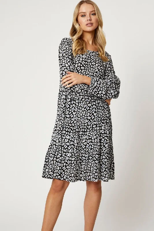LuxuriousPrint Skater Dress