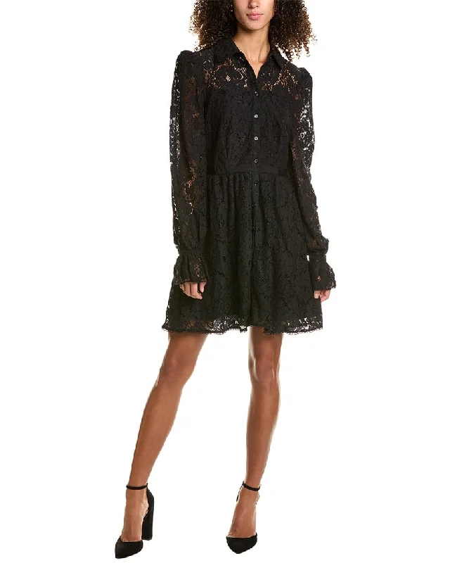 Biker-glamRachel Parcell Lace Mini Dress