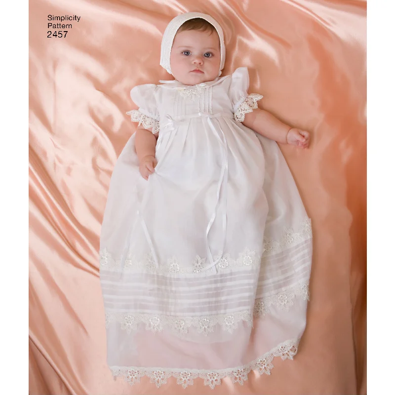 Grunge-styleSimplicity Pattern 2457 Babies' Christening Set