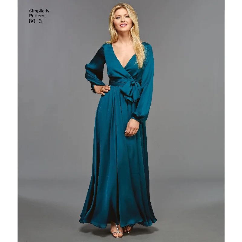 Sleek-modernSimplicity Pattern 8013 Misses' Vintage 1970s Dresses