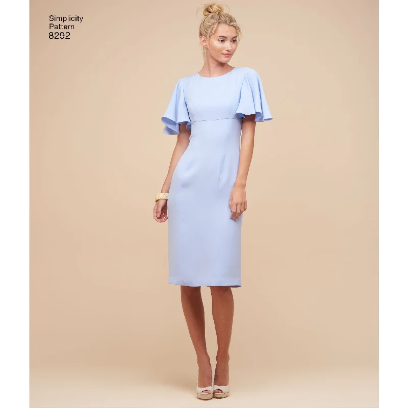 Rich-texturedSimplicity Pattern 8292 misses dresses