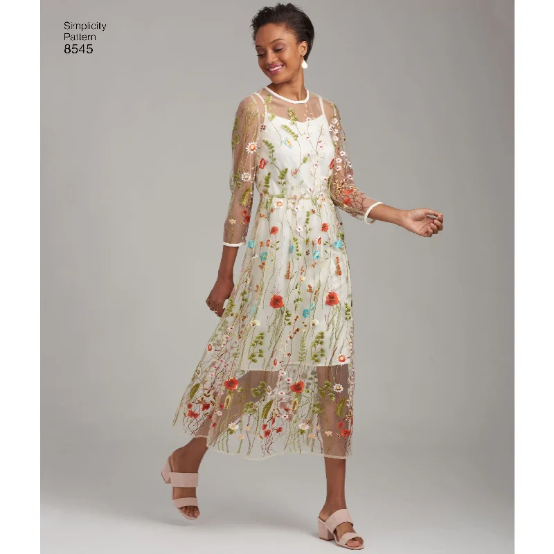 Easy-breezySimplicity Pattern 8545 sheer dress or top