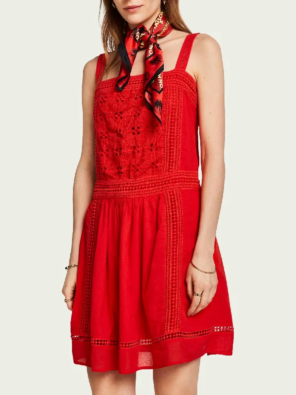 GlamorousScotch & Soda Broderie Anglaise Dress