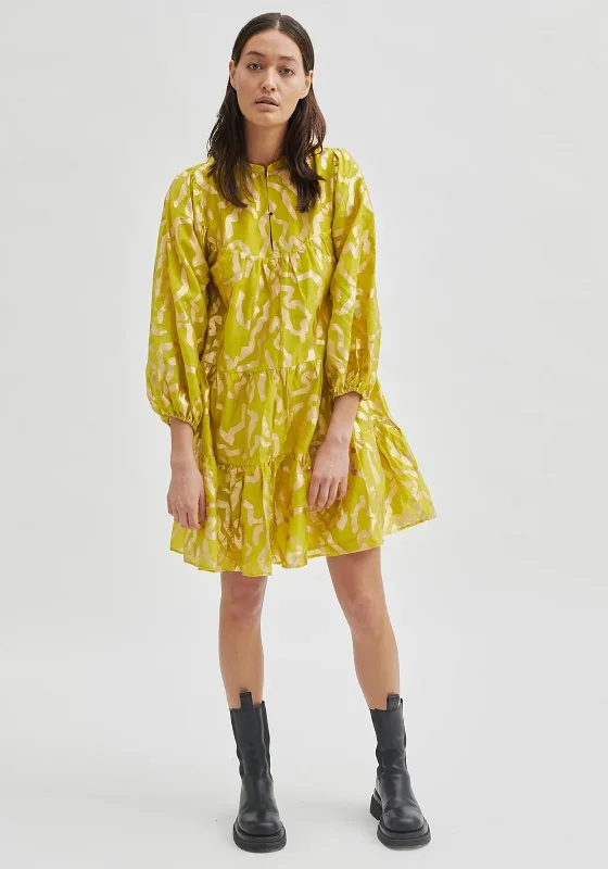 ExtravagantSecond Female Comet Smock Mini Dress, Snake Eye