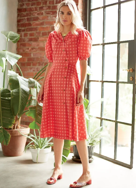 Simple-silhouettesMcCall's pattern 8036 Dresses and Sash