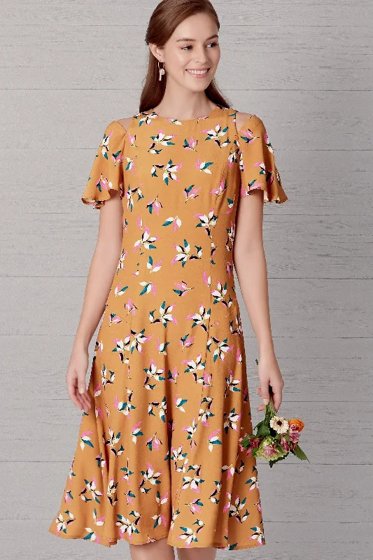 Contemporary-coolNew Look Sewing Pattern 6652  Fit and Flared Dress