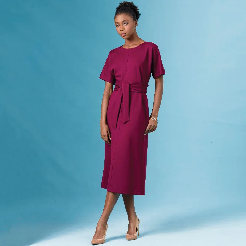 Urban-techSimplicity Sewing Pattern 8981 Misses' Front Tie Dresses