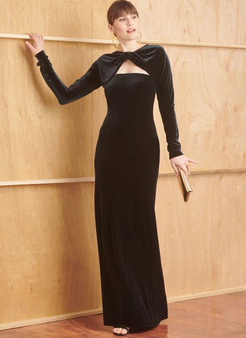 Timelessly-elegantSimplicity Knit Dresses & Shrug S9820
