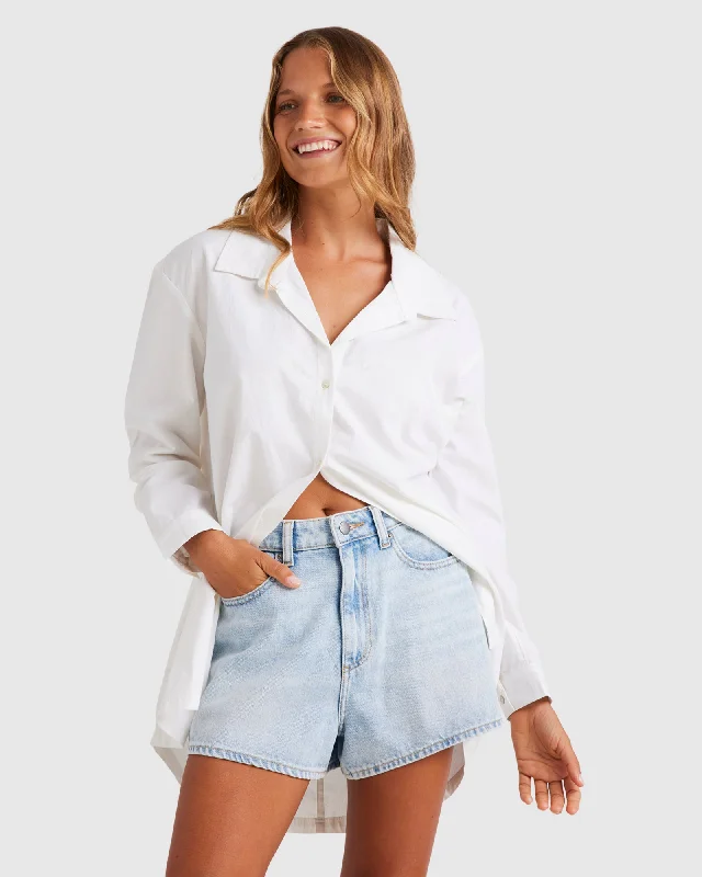 ContemporaryWomens Sun And Sand Beach Shirt Cover-Up