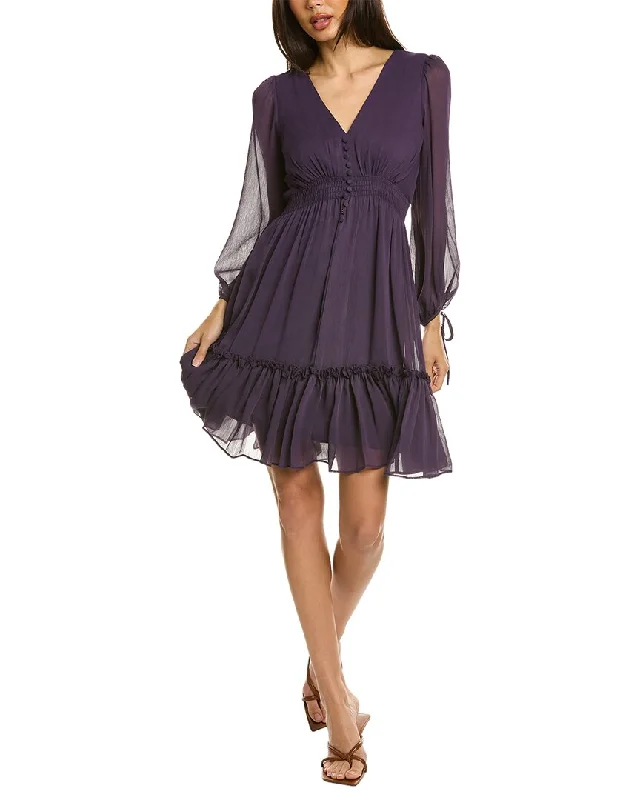 Sheer & mysteriousTaylor Chiffon Mini Dress