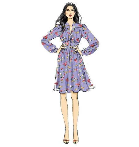 Sleek-tailoredVogue Pattern 9076 MISSES' DRESS