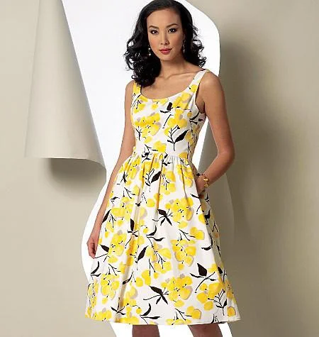 Feminine & simpleVogue Pattern 9100 Misses' Dress | Very Easy Vogue
