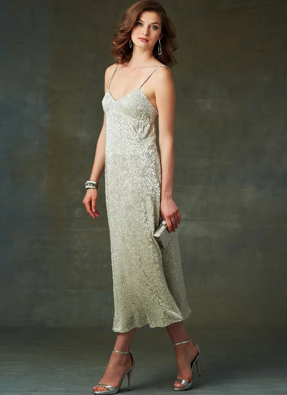 TimelessVogue Pattern 9278 Slip-Style Dress with Back Zipper