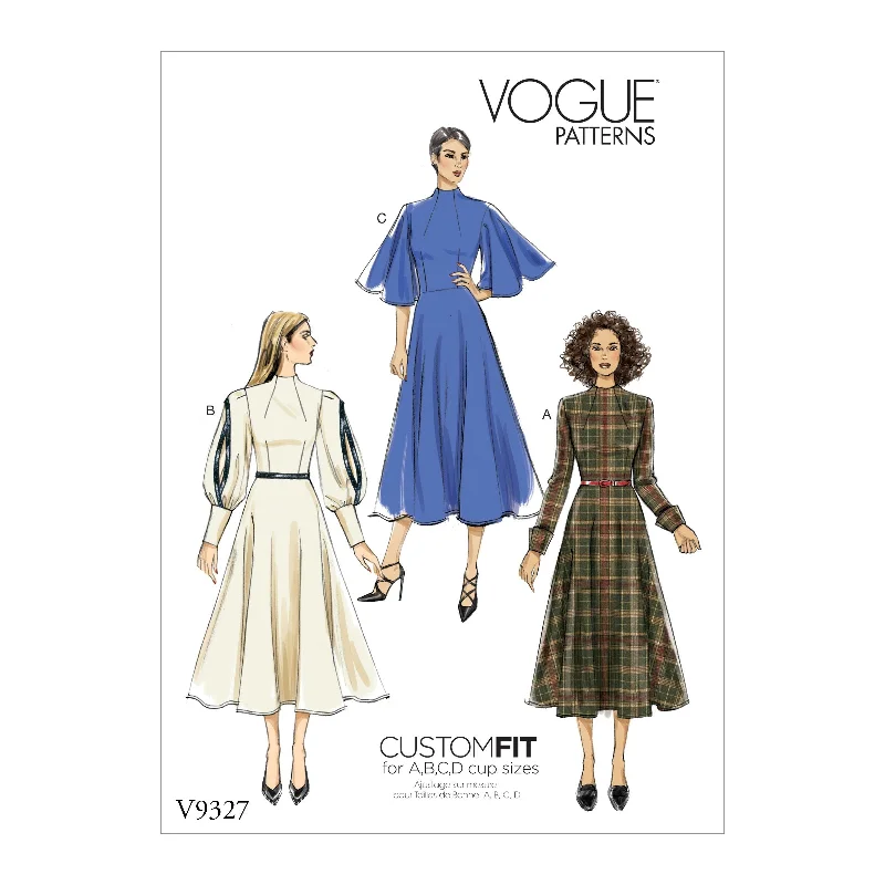 Angelic silhouetteVogue Pattern 9327 Misses' Dress Pattern | Custom Fit