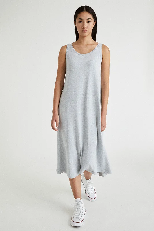 Monochrome-coolEco-friendly Long circular knit dress