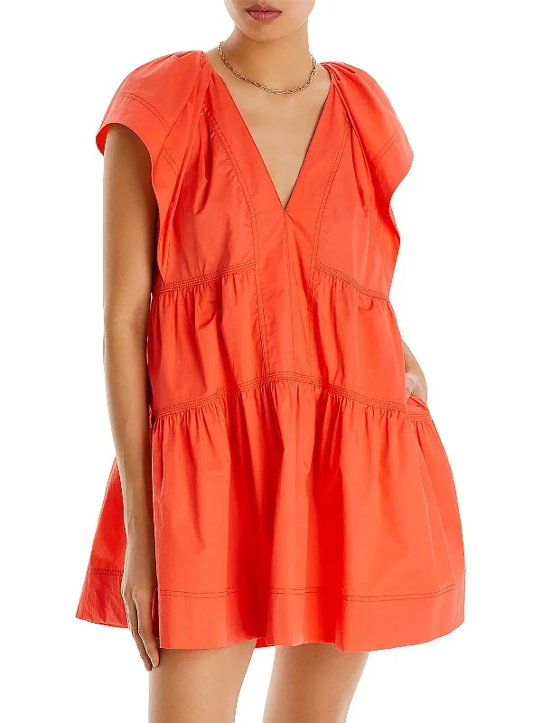 Oversized-trendyWomens Daytime 100% Cotton Mini Dress
