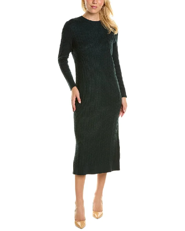 Sporty-glamYAL New York Cable Knit Sweaterdress