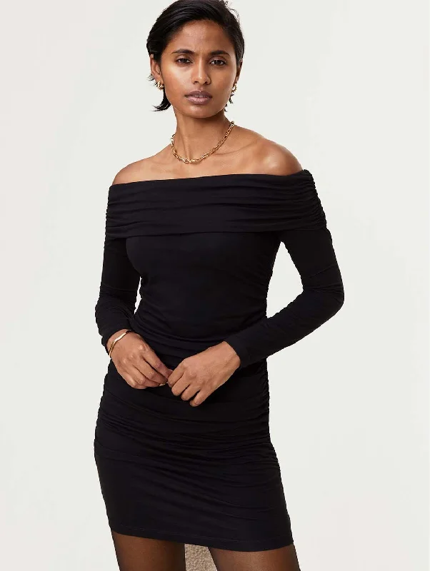Edgy-streetwearZandra LENZING™ ECOVERO™ Dress | Caviar Black