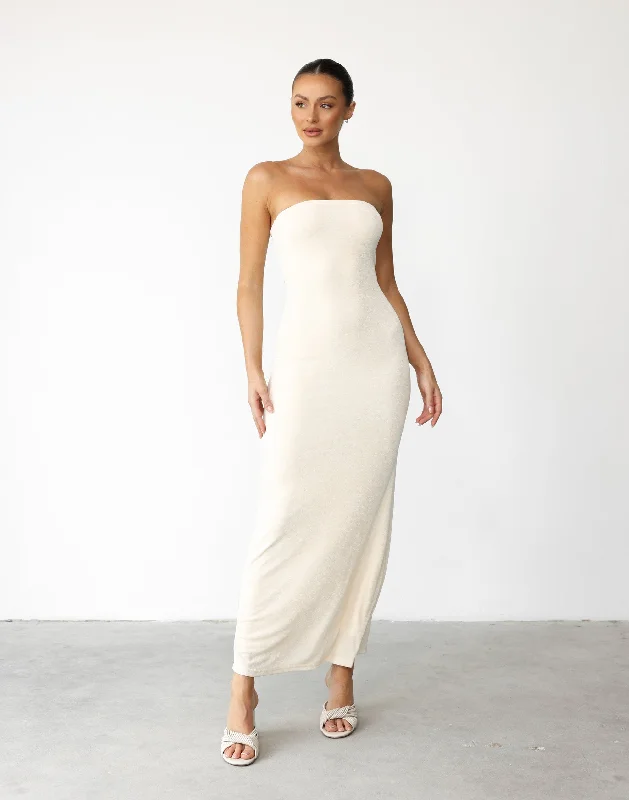 Old-schoolAbelle Maxi Dress (Off White)